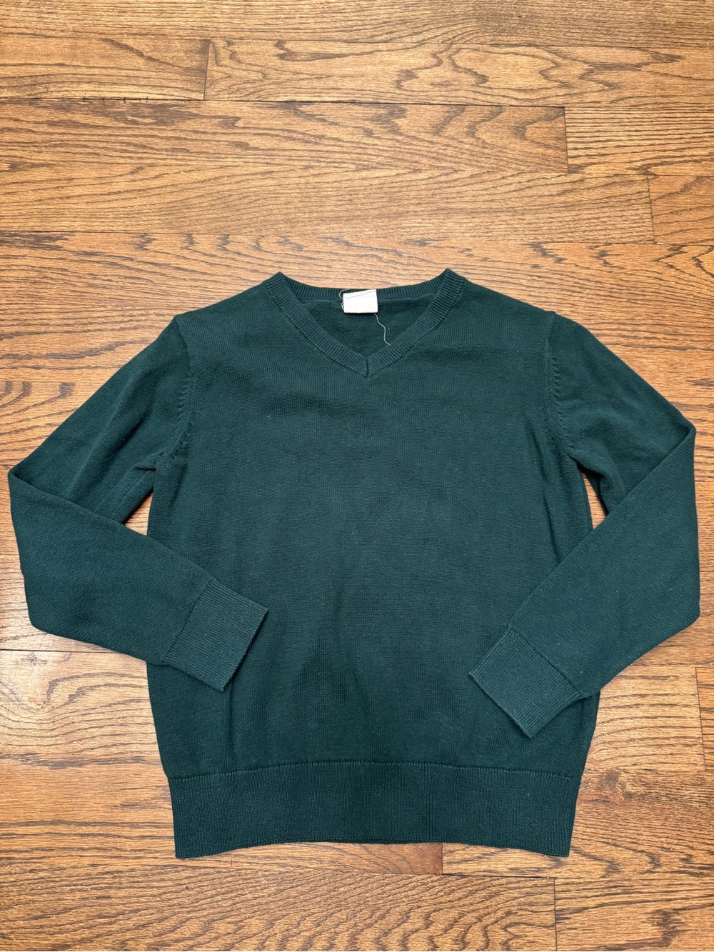 GAP Kids Dark Green V-Neck Uniform Sweater Boys Medium (8-9)